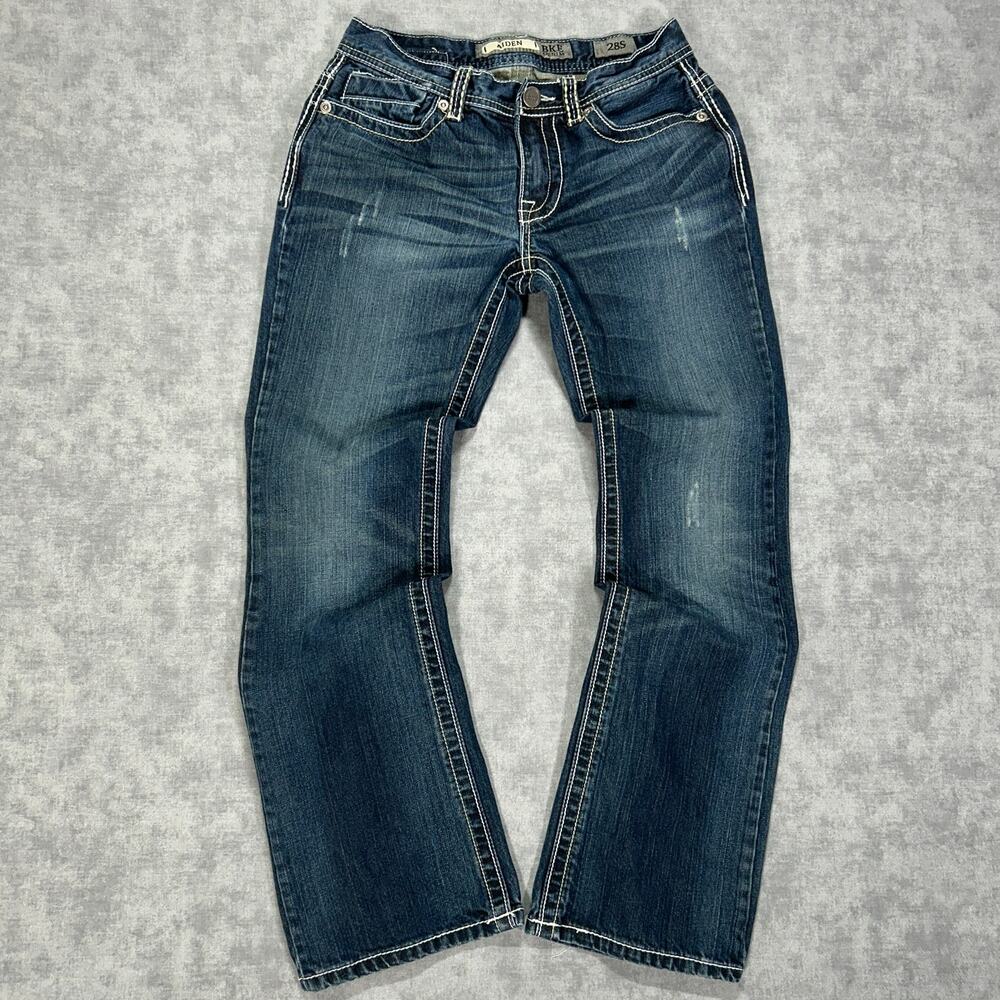 BKE Aiden low rise slim fit bootcut Jeans Womens 28x29 western Y2K embroidered